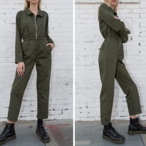 Brandy Melville Dylan jumpsuit in army green